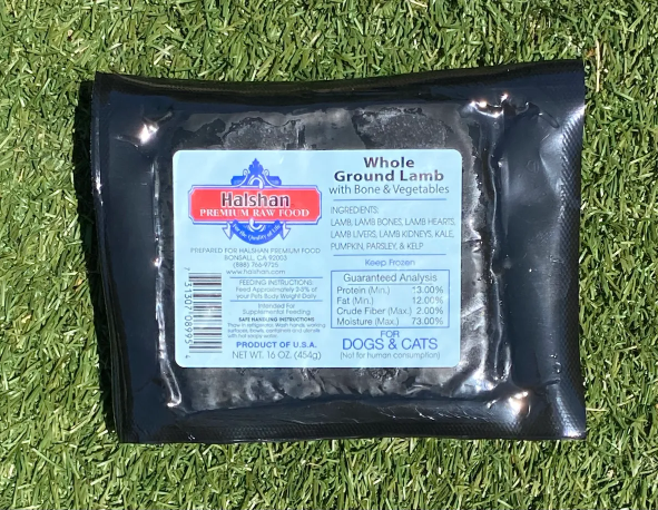 Whole Ground Lamb w/Bone & Veg